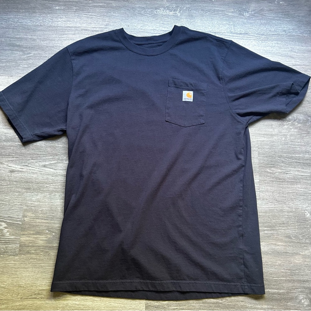 Carhartt Men's Navy Blue Pocket Tee Men’s Size Large Tall Loose Fit
